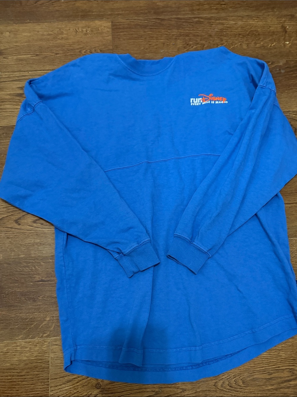 RunDisney Royal Blue Graphic Long Sleeve Tee xs spirit jersey